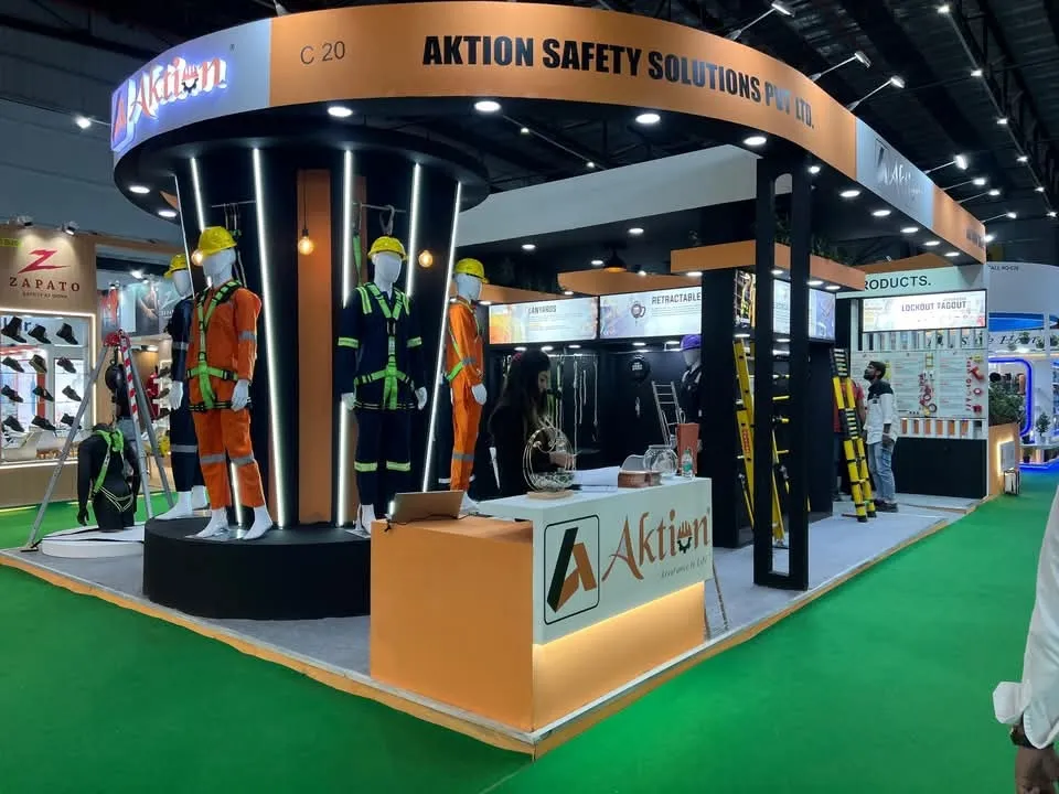 Aktion Safety exhibition stall — view 2