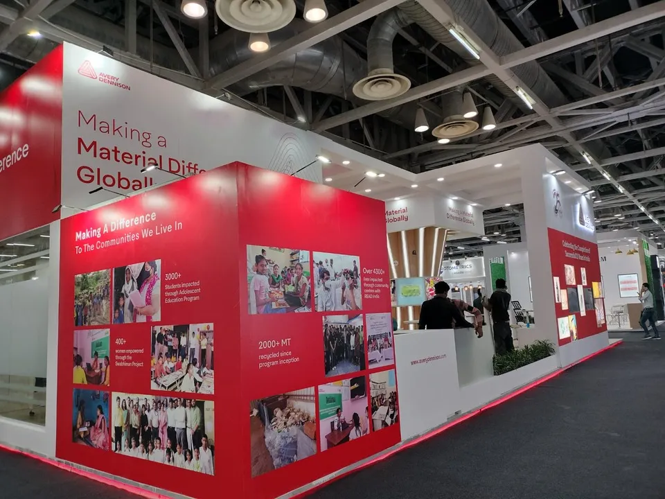 Avery Dennison exhibition stall — view 2