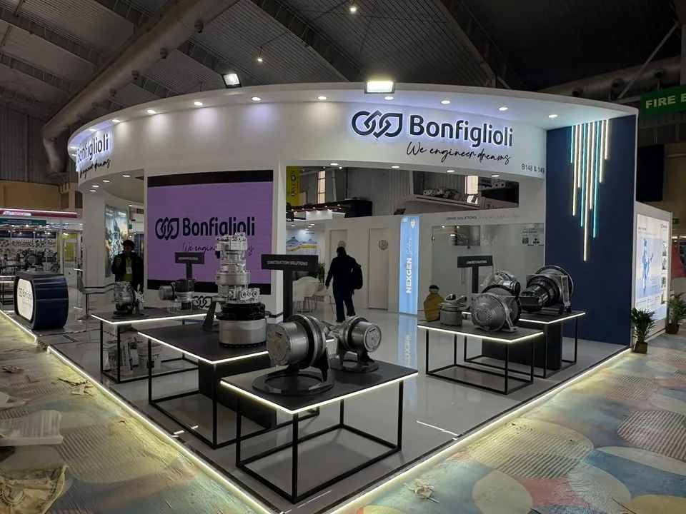 Bonfiglioli exhibition stall — view 3
