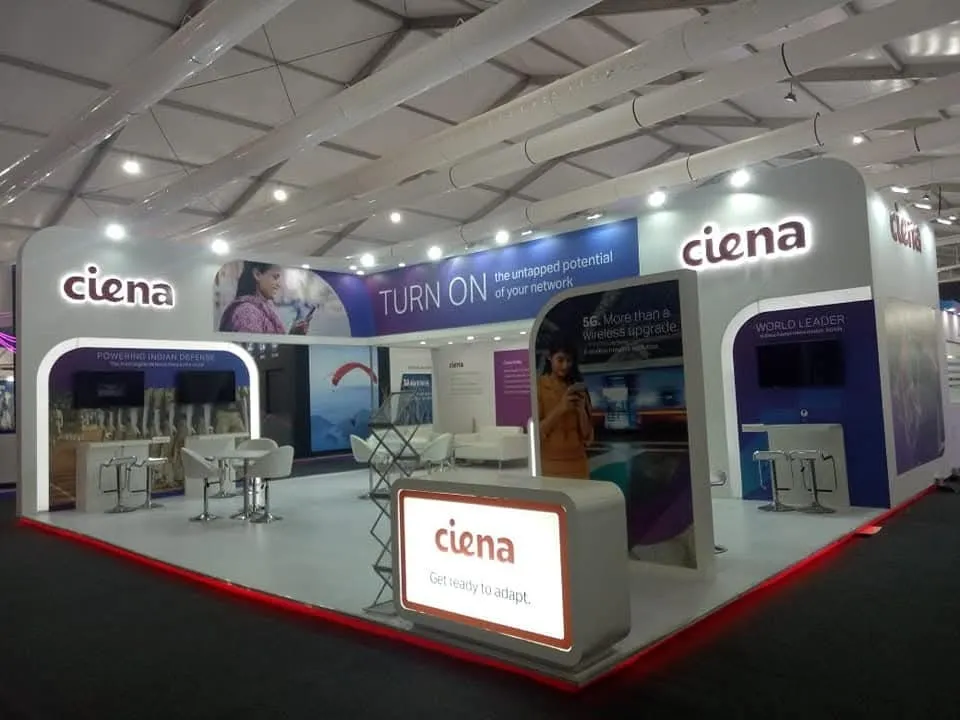 Ciena India exhibition stall — view 2