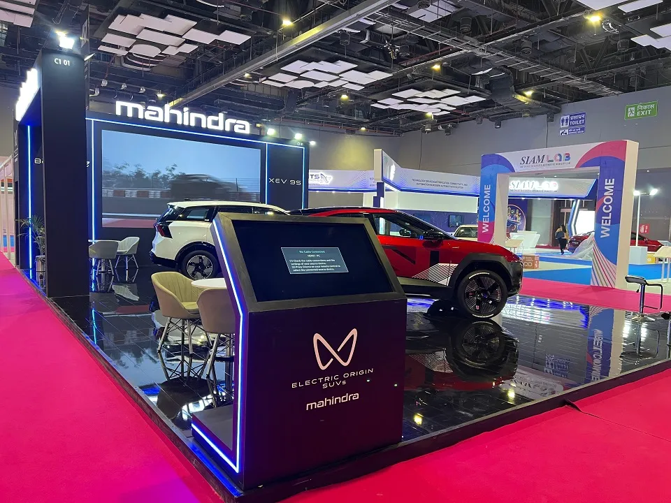 Mahindra Group exhibition stall — view 3