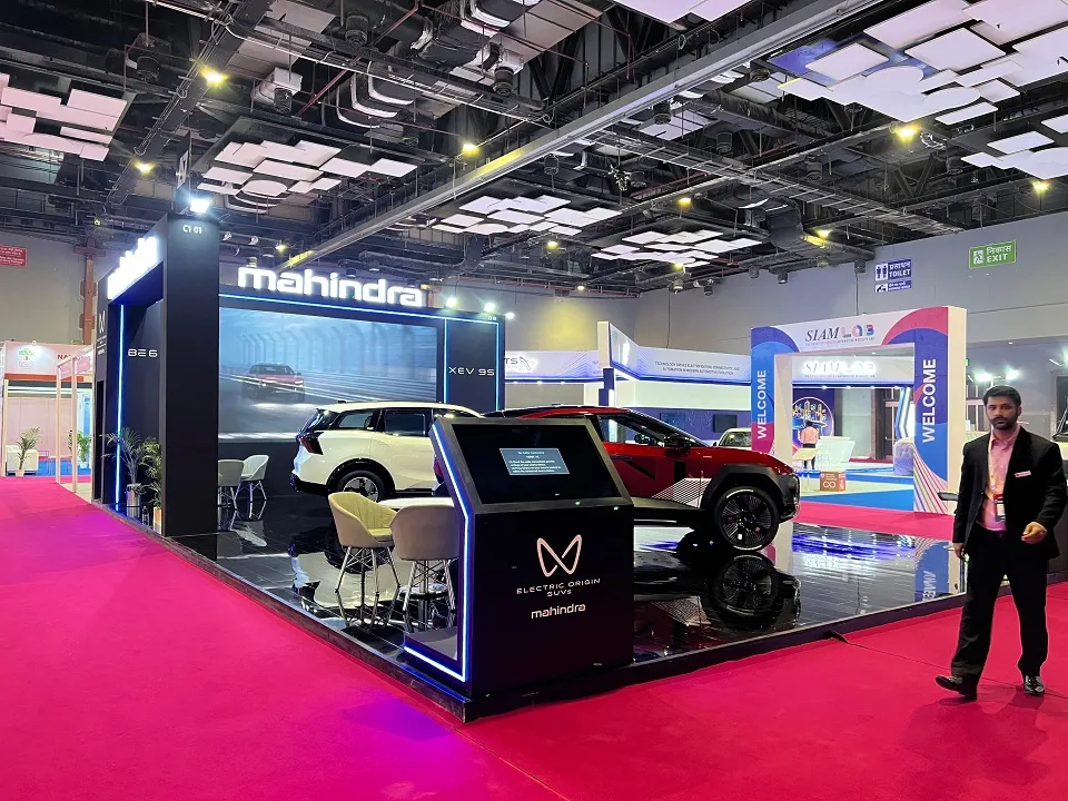 Mahindra Group exhibition stall