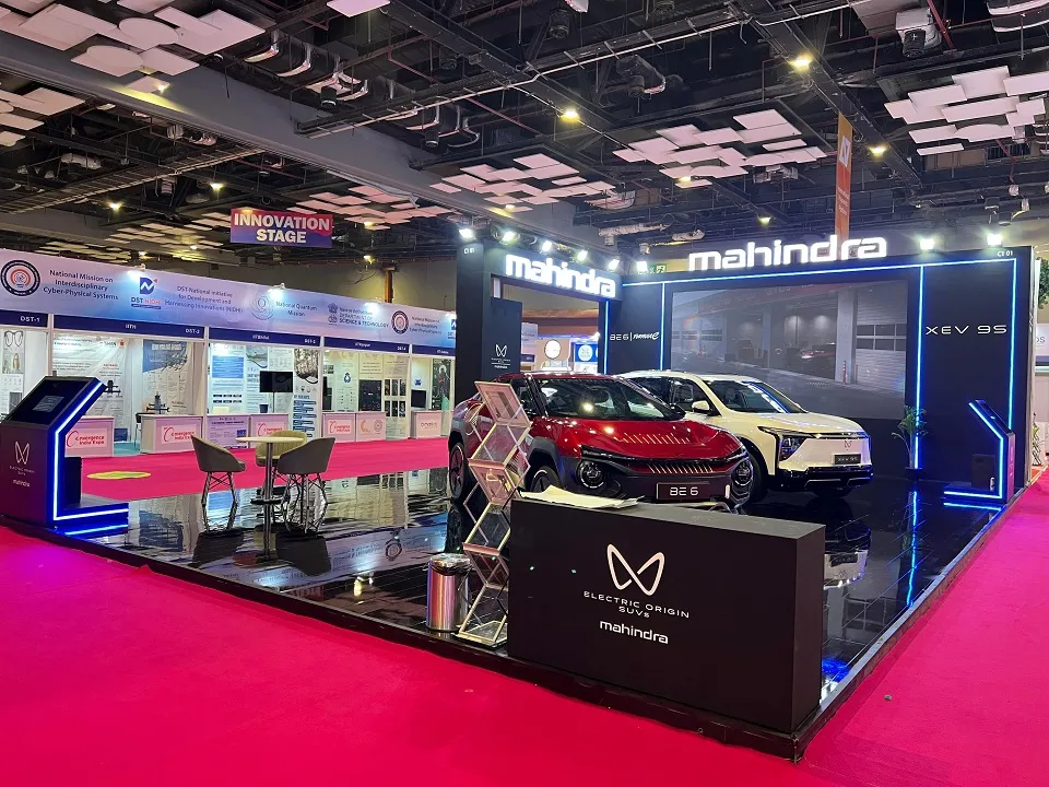 Mahindra Group exhibition stall — view 4