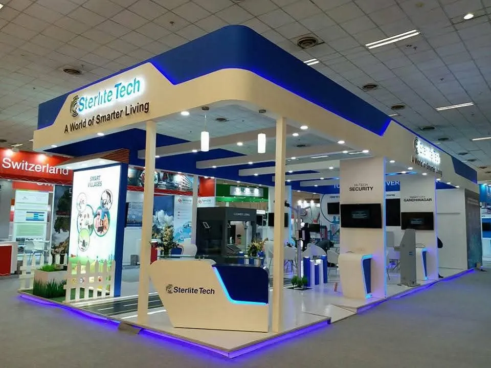 Sterlite Tech exhibition stall