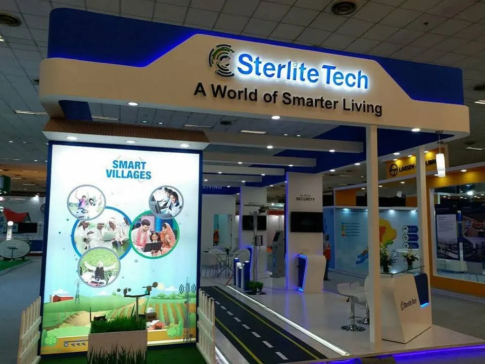 Sterlite Tech exhibition stall — view 2