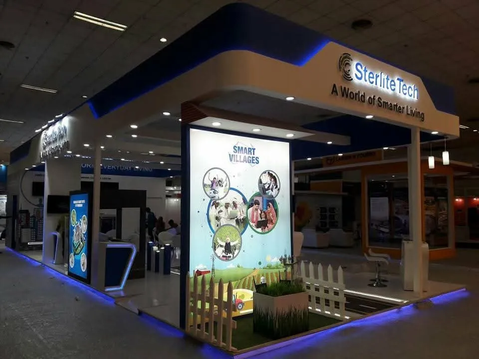 Sterlite Tech exhibition stall — view 3