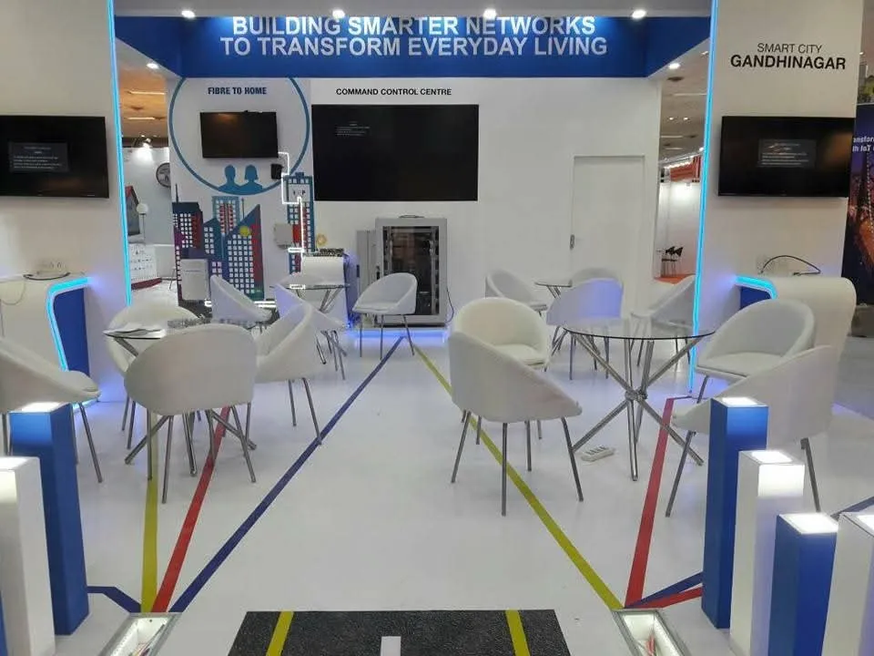 Sterlite Tech exhibition stall — view 6